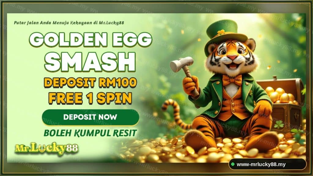 EpicWin Online Casino Review – Slots, Free Credit & Sports Betting - MrLucky88 Golden Egg Smash deposit promotion - www-mrlucky88.my