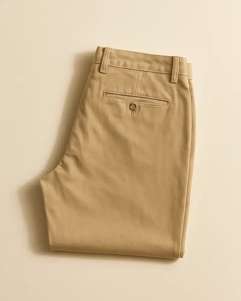 Sand relaxed chino trousers